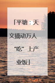 平塘：天文撬动万人“吃”上产业饭